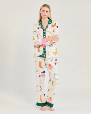 MOD HOLIDAY LONG SLEEVE PAJAMA PANTS SET