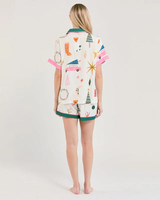 MOD HOLIDAY PAJAMA SHORTS SET