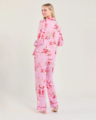 APRÈS SKI TOILE LONG SLEEVE PAJAMA PANTS SET