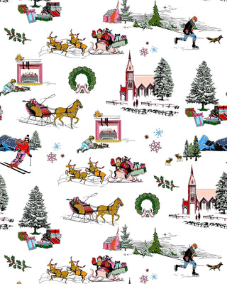 HOLIDAY TOILE LONG SLEEVE PAJAMA PANTS SET