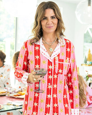 TREE TOPPER LONG SLEEVE PAJAMA PANTS SET