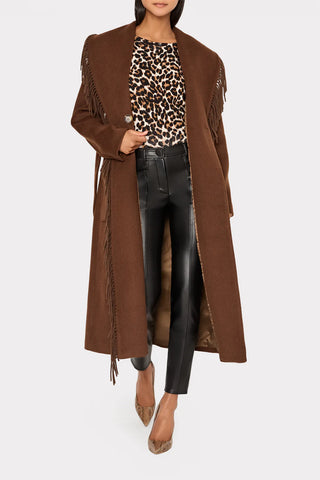 WYATT FRINGE WOOL OVERCOAT