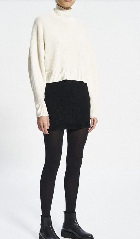 CROPPED CASHMERE SWEATER