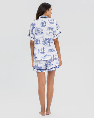 NEW ORLEANS TOILE PAJAMA SHORTS SET - FEBE Clothing