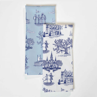 NEW ORLEANS TOILE TEA TOWEL SET - FEBE Clothing