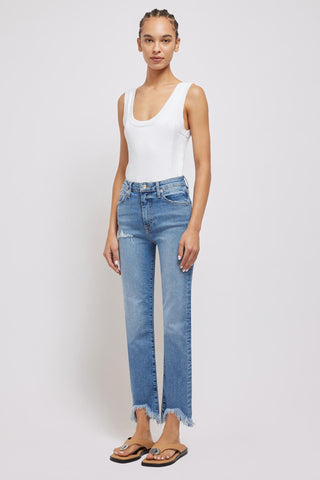RIVER HIGH RISE STRAIGHT CROPPED JEAN